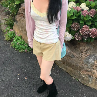 Sal-Ata) Sleek See-through Cardigan