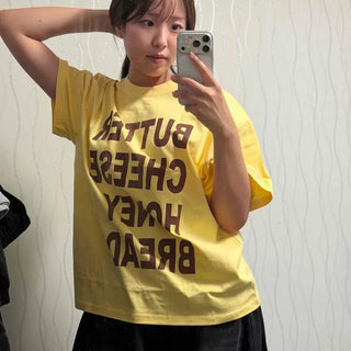 Seni Lettering Loose Fit Daily Short Sleeve T-shirt