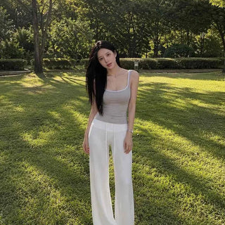 Loose-fit Wide Casual Long Pants