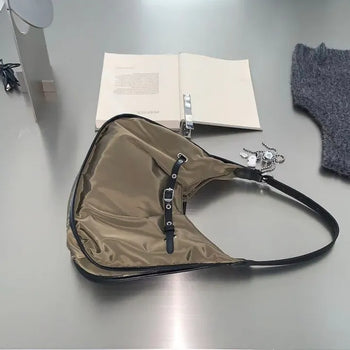 Twill Heirloom Belt Nylon Shoulder Bag