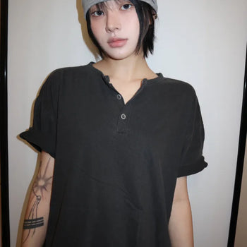 Fade Pigment Henley Tee