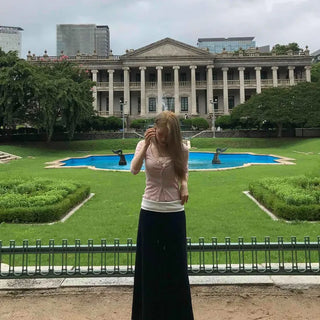Relaxed Fit Straight H-Line Daily Long Skirt