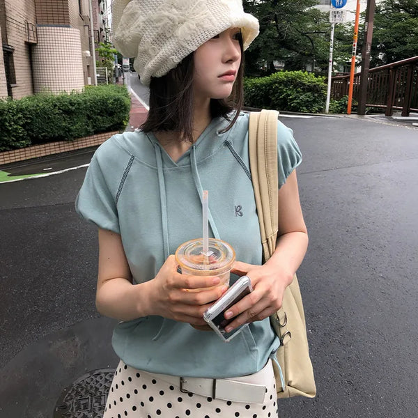 Ami Raglan Short Sleeve Hoodie