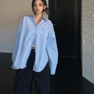 Sunday Stripe Wrap Shirt