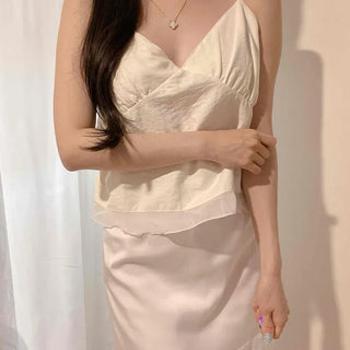 Strap Wrap Plain Daily Sleeveless
