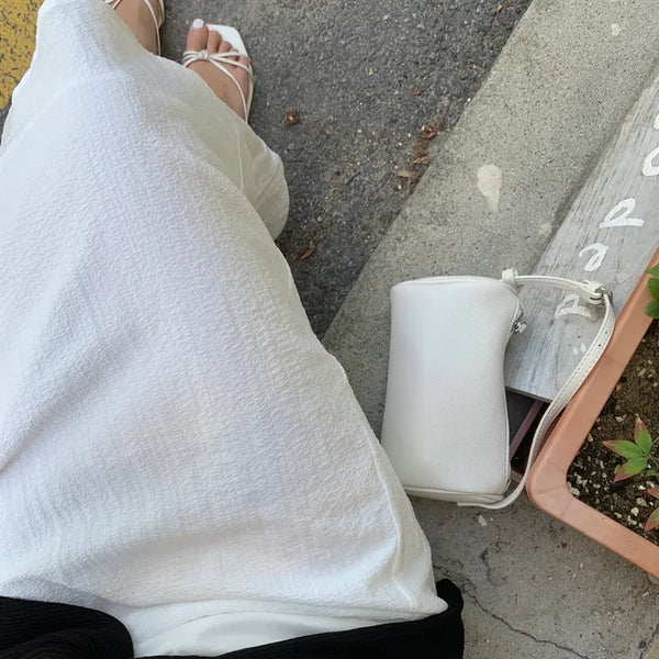 Wished Wrinkle Layered Elastic Long Skirt