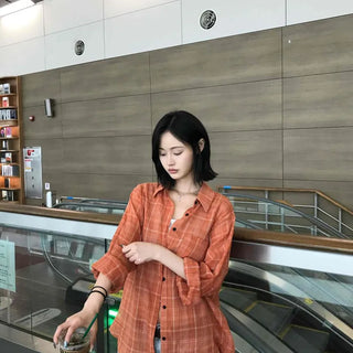 Sticky Loose Fit Vintage Check Shirt