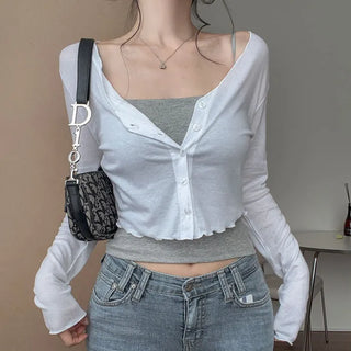 I-Kol Salanta V-Neck Cardigan [Tencel 95%]