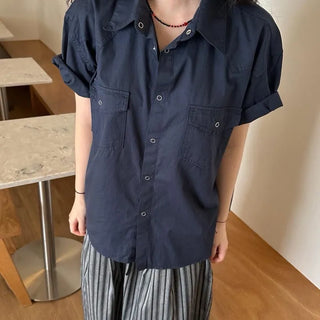 [UNISEX] Nasty Snap Short Sleeve Shirt