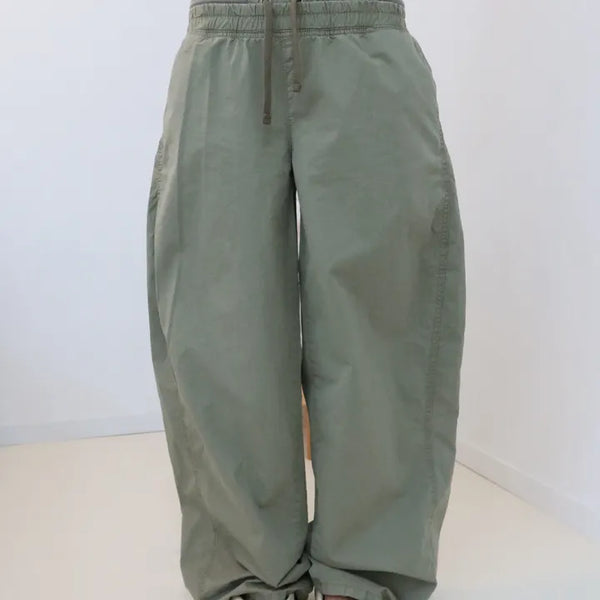 Banded Layered Summer Wide Pants