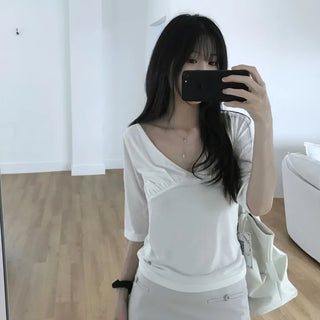 Bay Shirred T-shirt (2 colors)