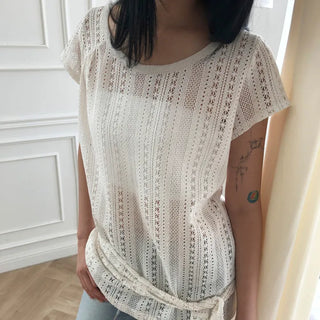 Elco Crochet Short Sleeve T-shirt