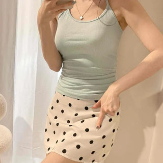 Strap String Slim Fit Plain Sleeveless