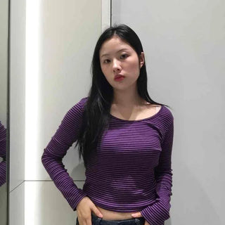 Striped Slim Fit Long Sleeve T-shirt