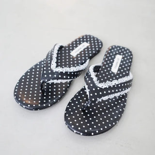 Dot Lace Flip-flops