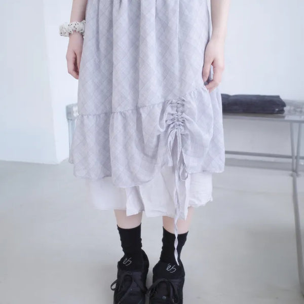 Kao Shirred Midi Skirt