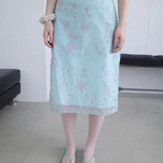 Uno Floral Midi Skirt