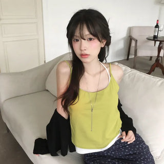 Solar Halterneck Layered Sleeveless