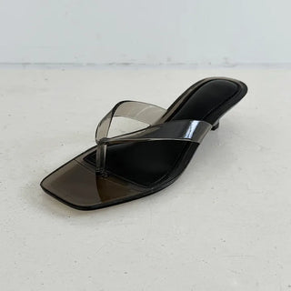 Clear jelly flip-flop heels  Jelly shoes summer flip-flop heels sandals dress shoes