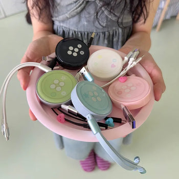 Button Charging Smart Reel 5 Colors In-house Production
