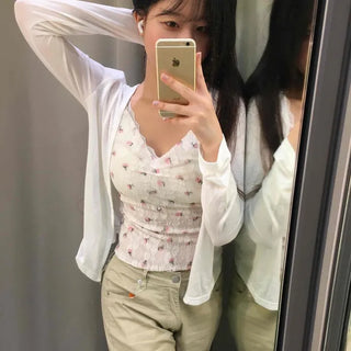 Plain Wrap Slim Fit Long Sleeve Cardigan