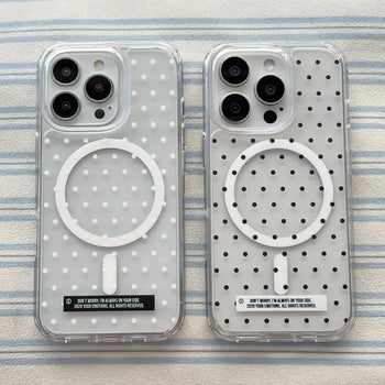 I Love Dot 2-Color Transparent Case