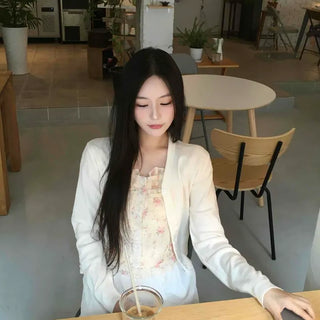 V-Neck Loose Fit Knit Cardigan