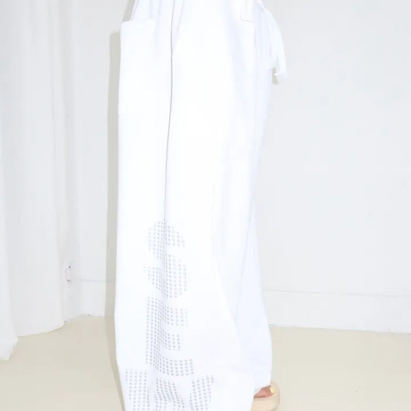 Sew Silver Star Wide Jogger Pants
