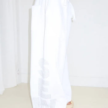 Sew Silver Star Wide Jogger Pants