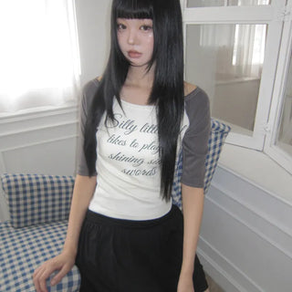 Muten Lettering 3/4 Sleeve T-shirt