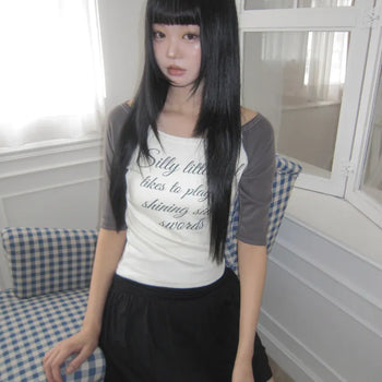 Muten Lettering 3/4 Sleeve T-shirt