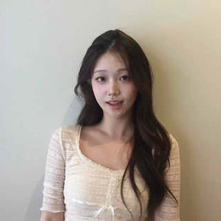 Lace See-through Ribbon Slim Fit Crop Short Sleeve T-shirt