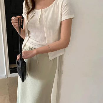 Greffin Ribbed Cardigan -