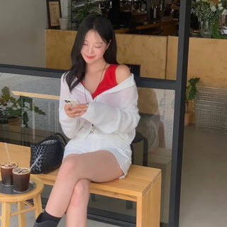 Dairy Summer Round Neck Loose Fit Knit Cardigan