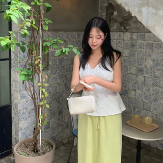 Somenine V-neck Sleeveless Blouse