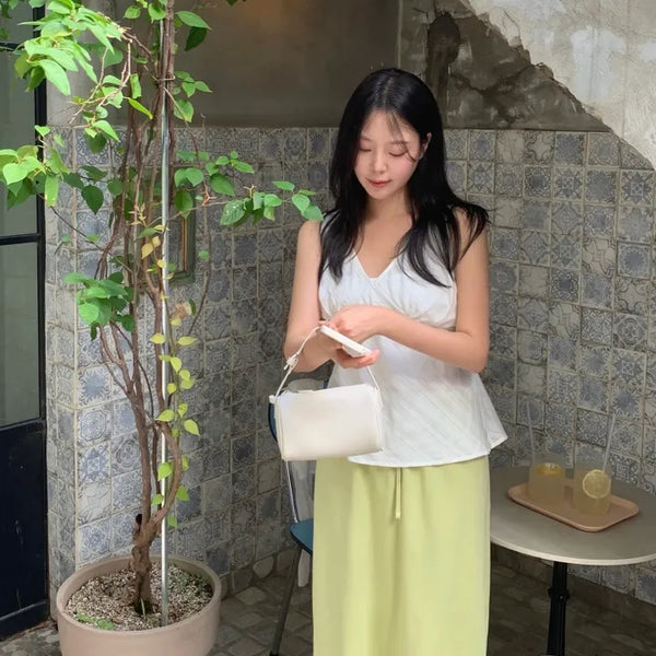 Somenine V-neck Sleeveless Blouse