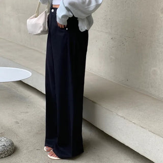 Ilia Summer Cut-out Semi-Wide Straight Cotton Pants