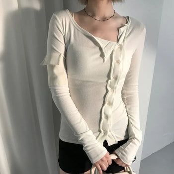 POCKET BUTTON SLIM CD Pocket Button Cardigan
