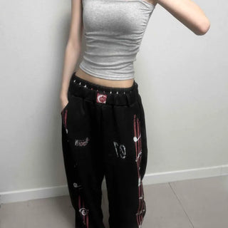 Crack Sagging Star Wide Training Pants