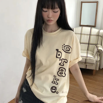 Beryl Lettering Short Sleeve T-shirt