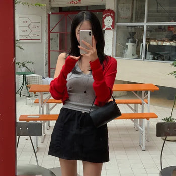 Alive Anorak Cargo Elastic Mini Skirt