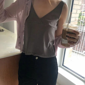 Dot Check Short Sleeve Blouse