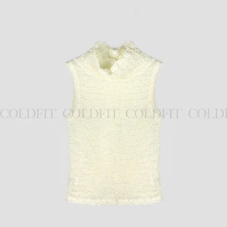 Cowl neck boucle blouse