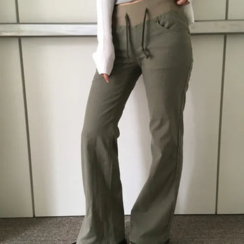 *High Quality* Low Elastic Bootcut Pants