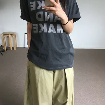 Pig print oversized short-sleeve tee