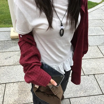 *Delicate Fit* Koi Off-Frill Tee