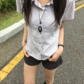 *High Quality/Malla Fit* Liz Cut-out Blouse