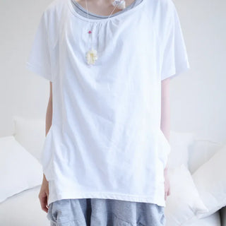 Oa Pocket Shirring T-shirt