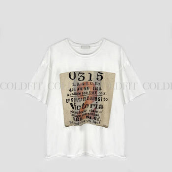 Vintage ticket T-shirt