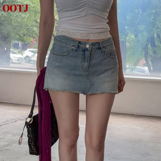 Doris denim skirt-pants